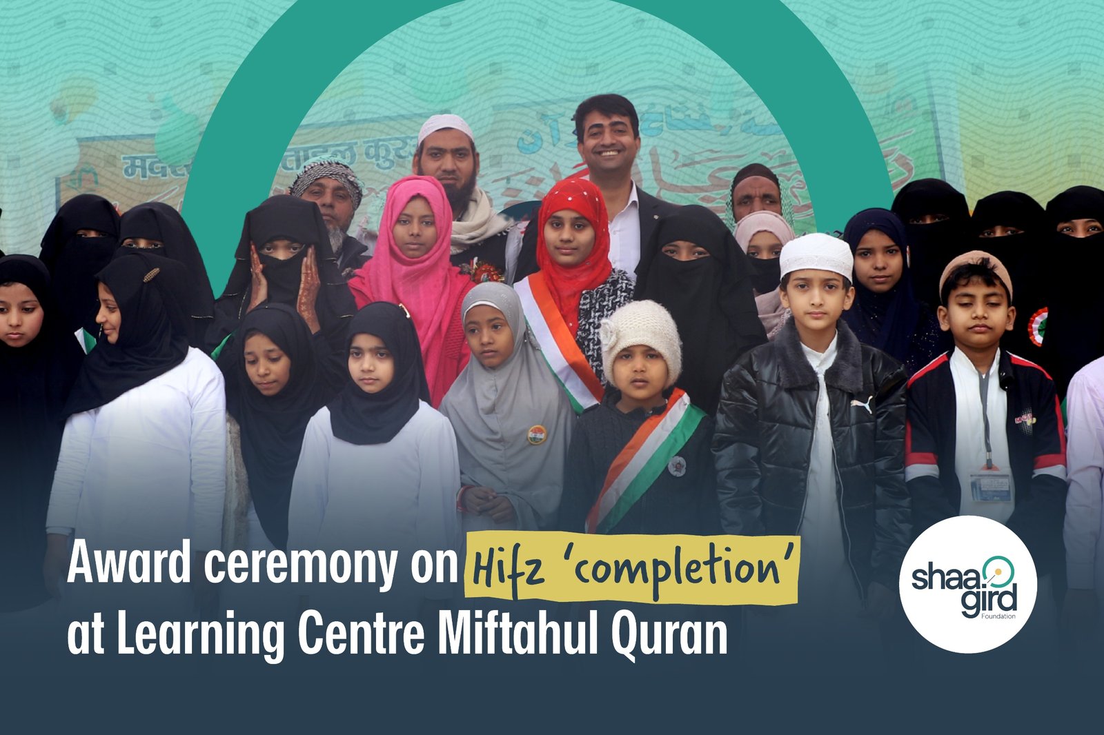 Award ceremony on Hifz 'completion' at Learning Center Miftahul Quran - Shaagird Foundation