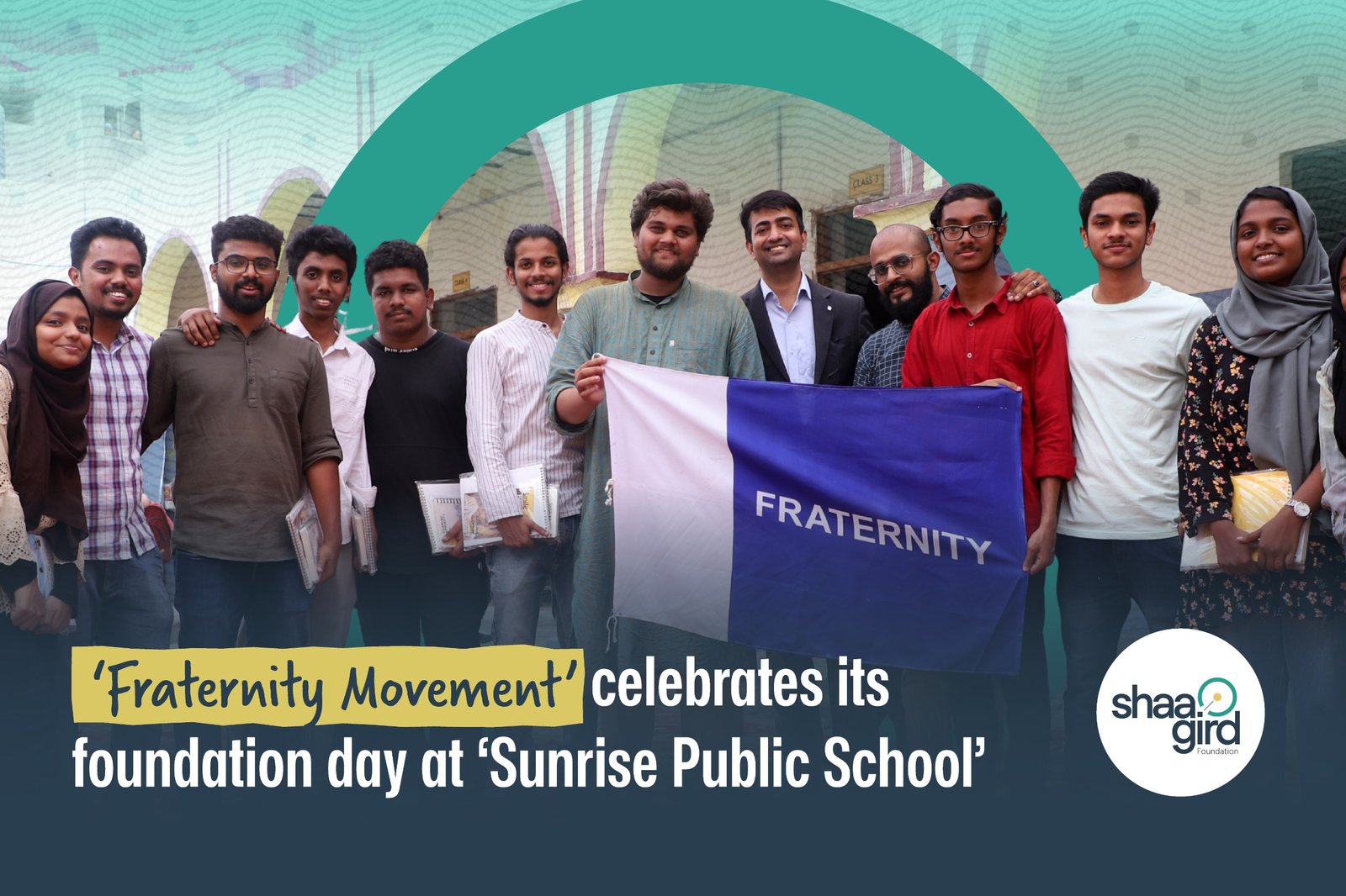 ‘Fraternity Movement’ celebrates its foundation day at ‘Sunrise Public School’